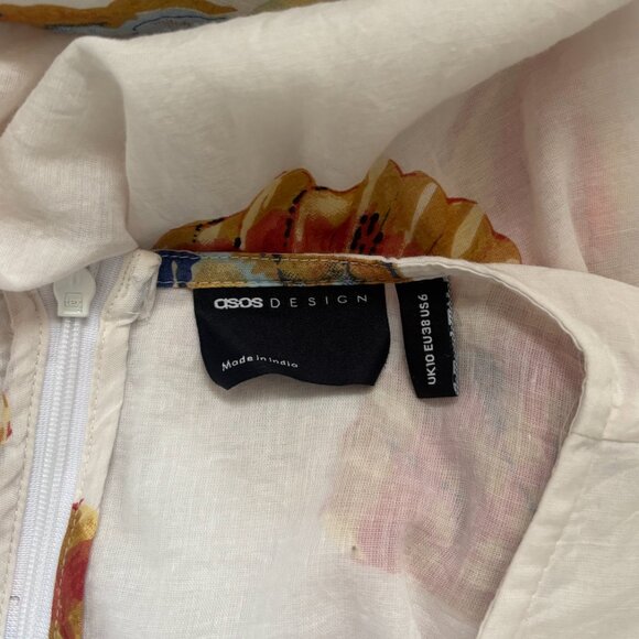 ASOS Design Sleevless Cut Out Midi Dress Sz. US 6 - Picture 8 of 8